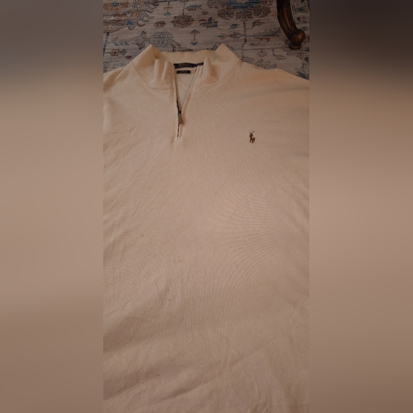 Ralph Lauren Cream Estate Rib Pullover